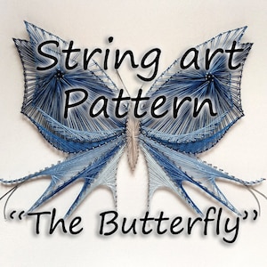 String Art Muster "Schmetterling" | String art DIY | String Art Vorlage | String Art Muster | *Nur Muster*