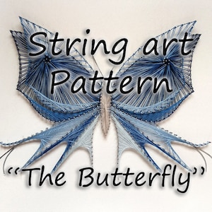 String art pattern "Butterfly" | String art DIY | String art template | String art patterns | *Pattern only*