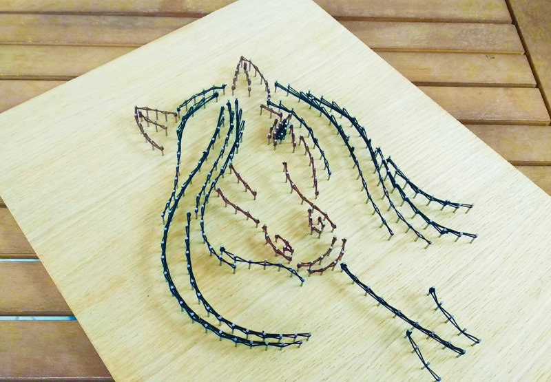 String Art Pattern quot horse quot String Art Tutorial String Art Template String Art Pattern quot horse quot String Art Tutorial String Art Template