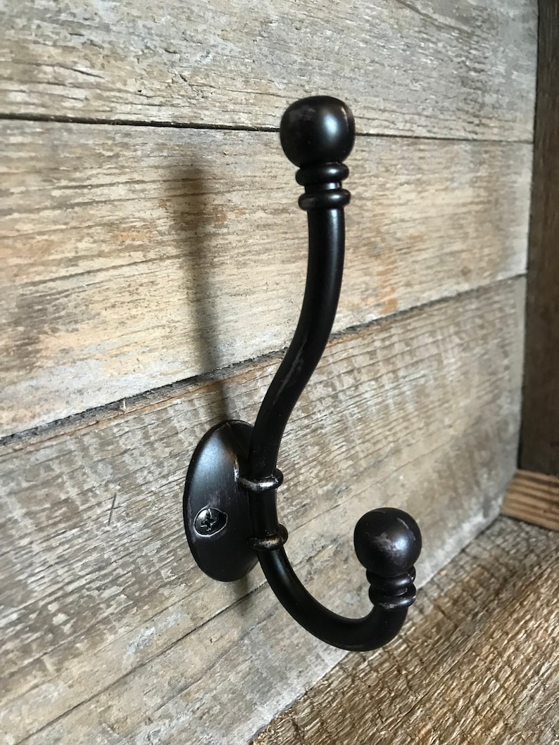 Black Metal Wall Hook for the Laundry Room Bedroom or Etsy