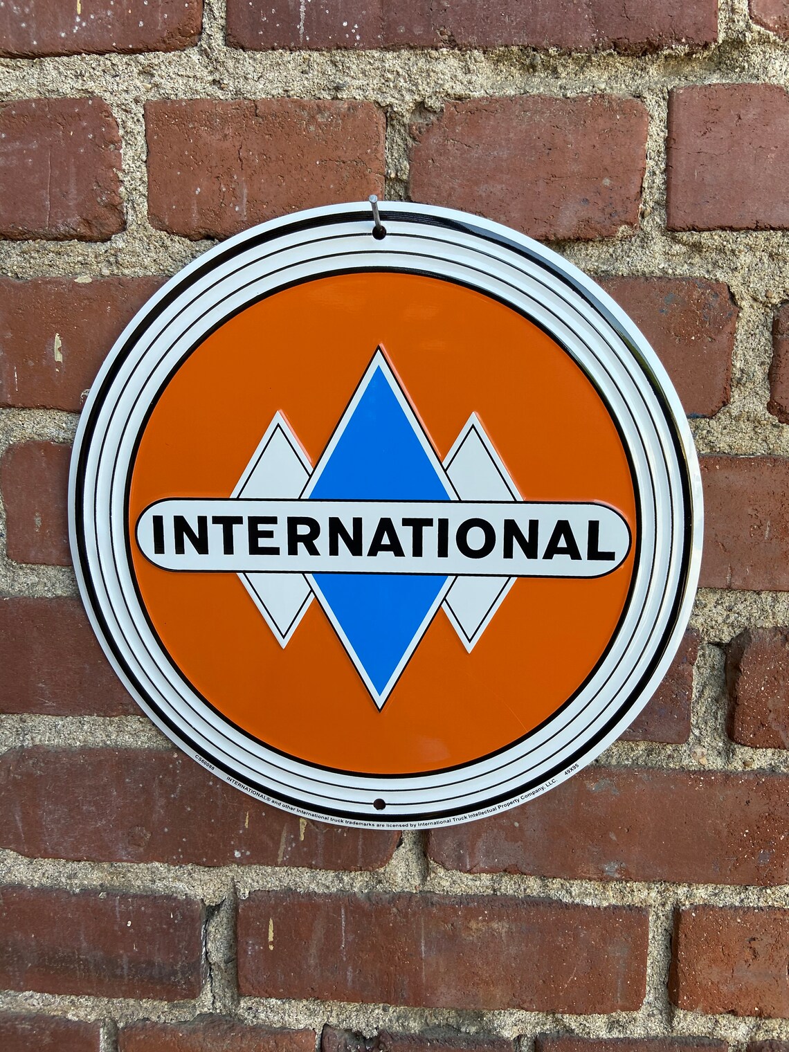 International Trucks Retro Tin Sign Etsy