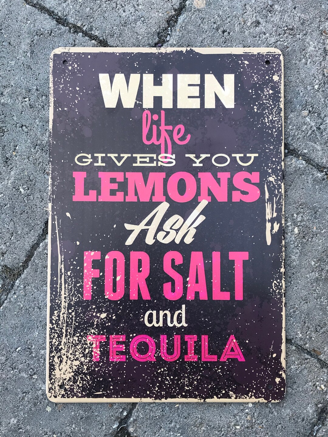When Life Gives You Lemons Ask for Salt and Tequila Retro Tin Etsy