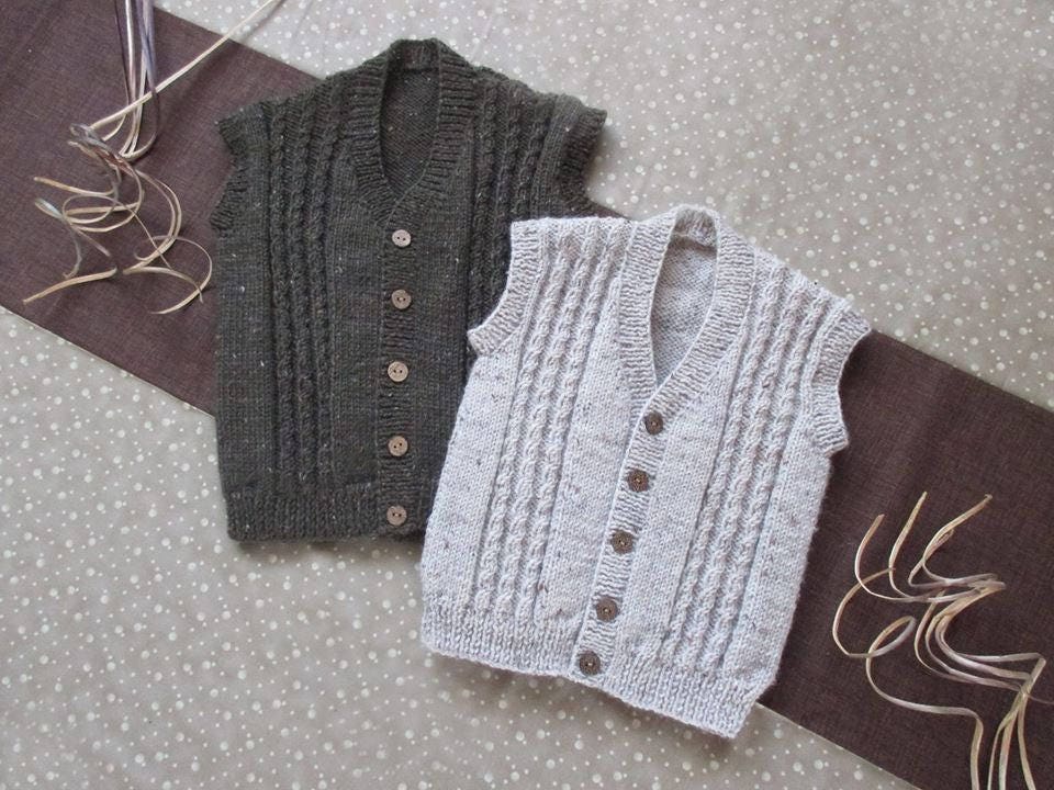 トップス Eaphi U NECK LEAF PATTERN KNIT VEST Ravelry: Back-to-School U-Neck Vest pattern by Stefanie Japel