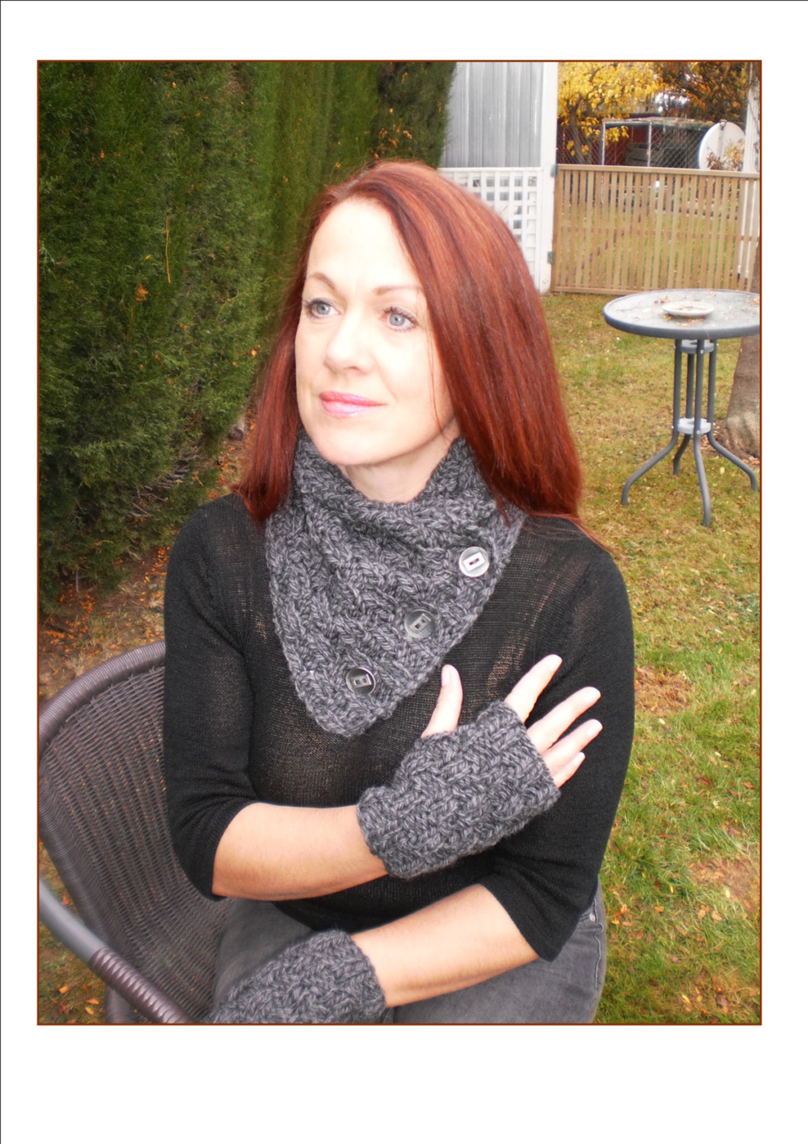 NECK WARMER MITTS No 2817 Knitted in 14 Ply Easy Broken Rib Etsy