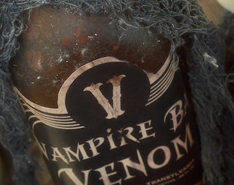 吸血鬼、甲虫、狼男の薬瓶ラベル