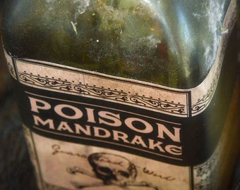 マンドレイク、鱗、ネズミの爪の薬瓶ラベル