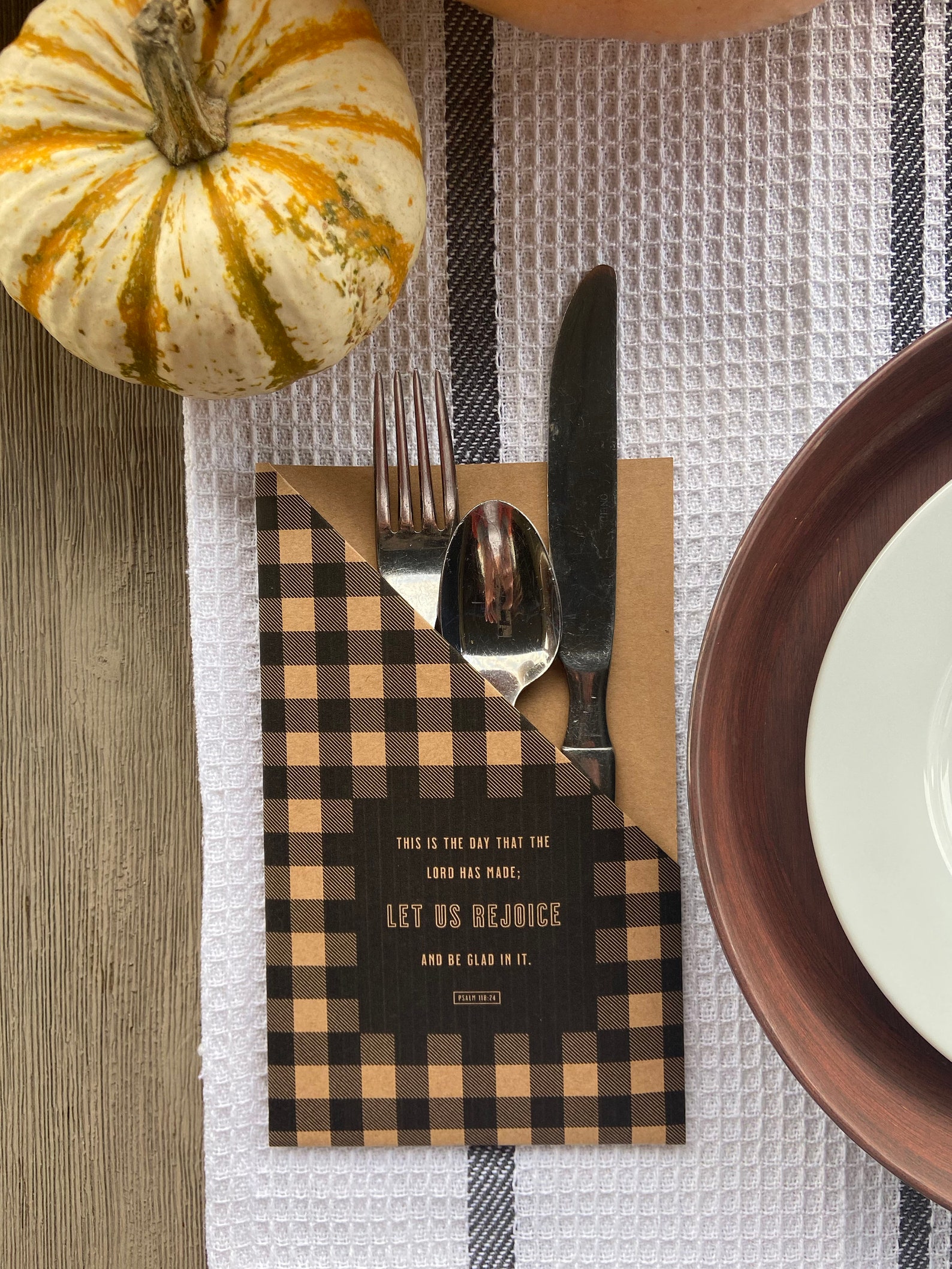 Set 4 Printable Thanksgiving Silverware Holder Etsy