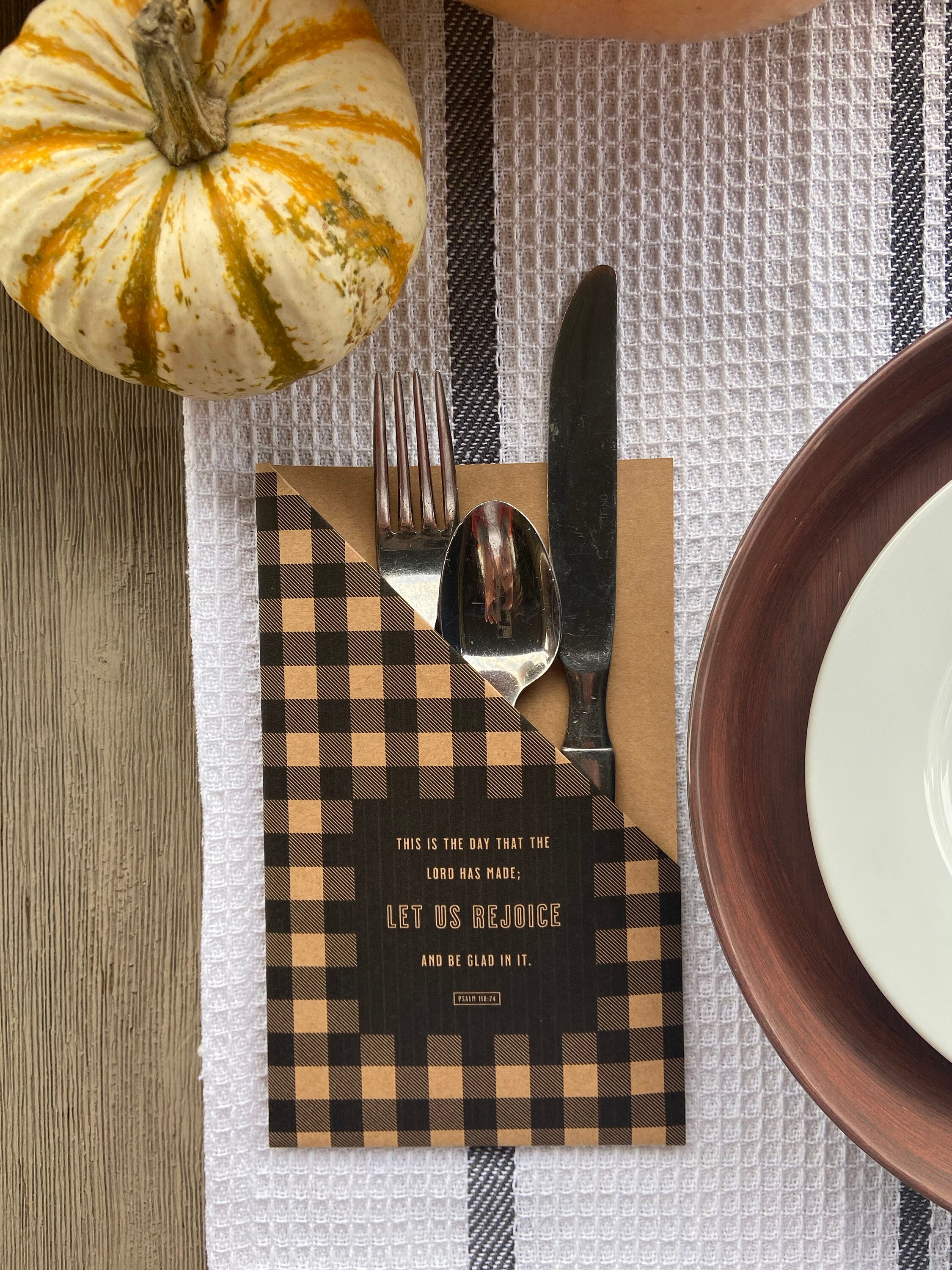 Set 4 Printable Thanksgiving Silverware Holder - Etsy