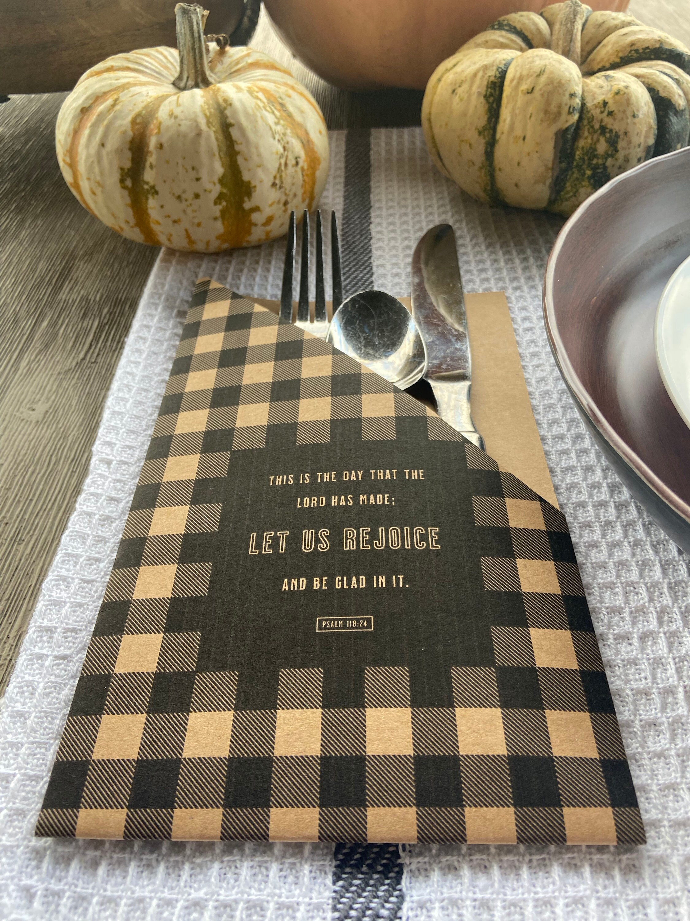 Set 4 Printable Thanksgiving Silverware Holder - Etsy