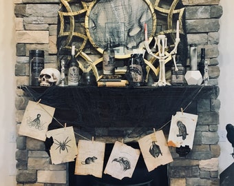 ヴィンテージハロウィーンブックページ（印刷可能）