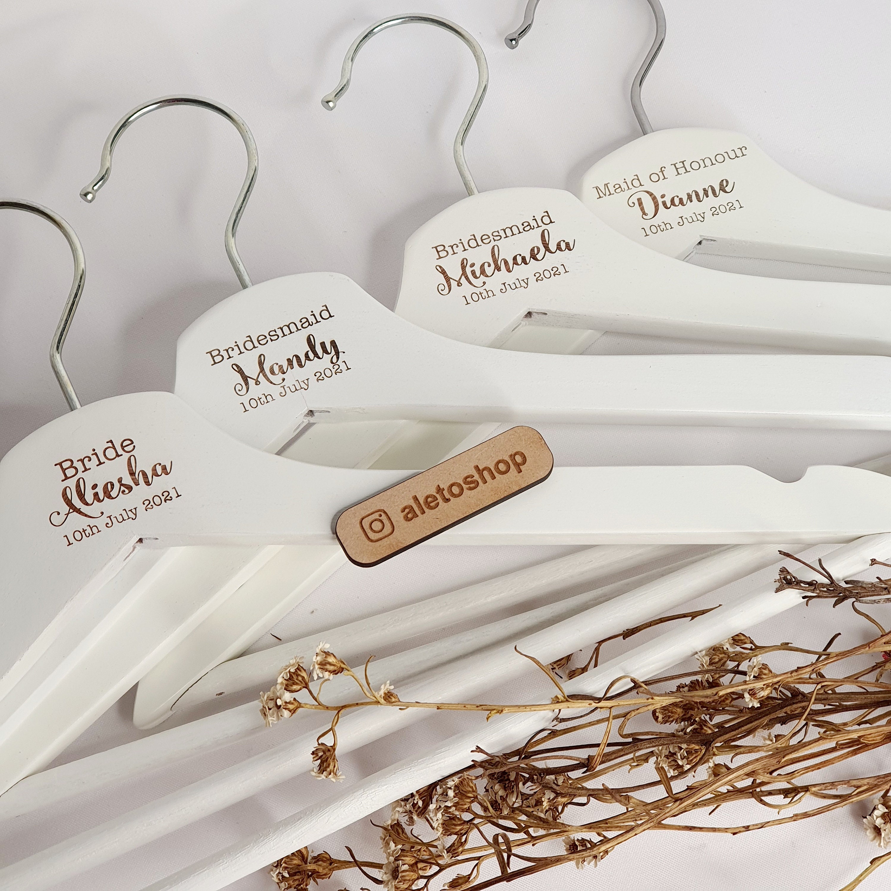 Wedding Coat Hangers Personalised Hangers Laser Engraved Etsy Australia