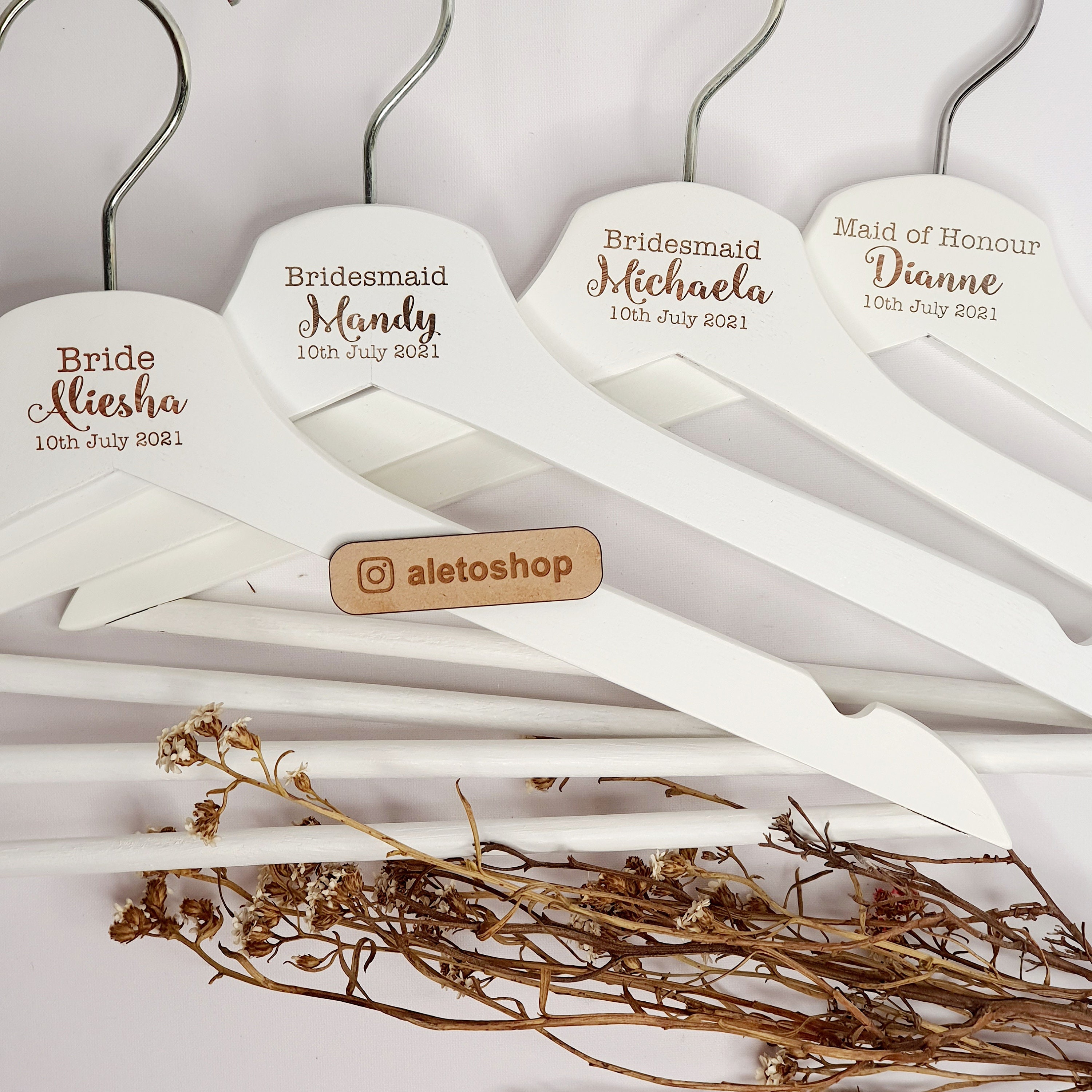 Wedding Coat Hangers Personalised Hangers Laser Engraved Etsy Australia