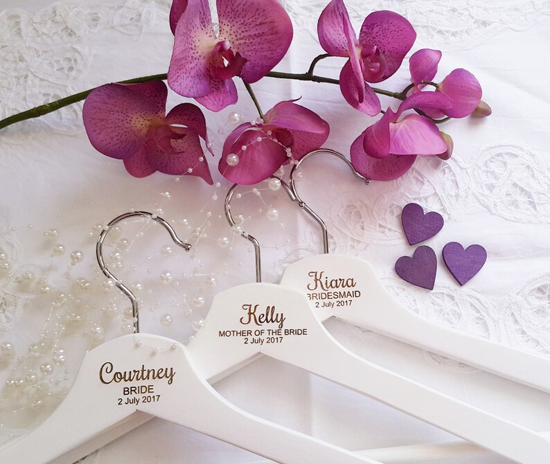 Wedding Coat Hangers Personalised Hangers Laser Engraved Etsy Australia