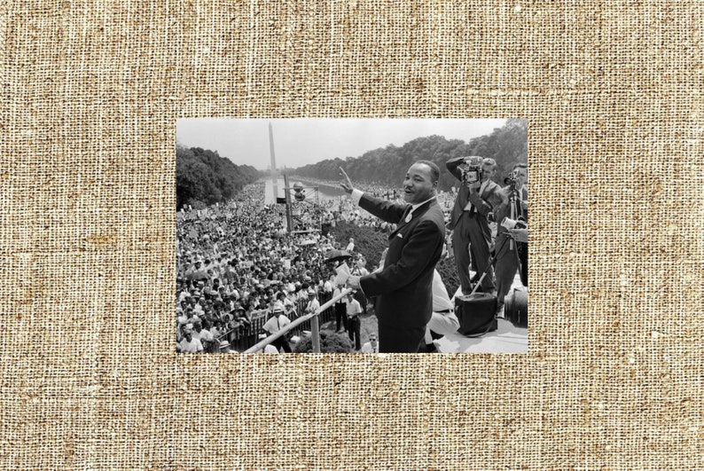 Martin Luther King Photograph Martin Luther King Vintage Etsy
