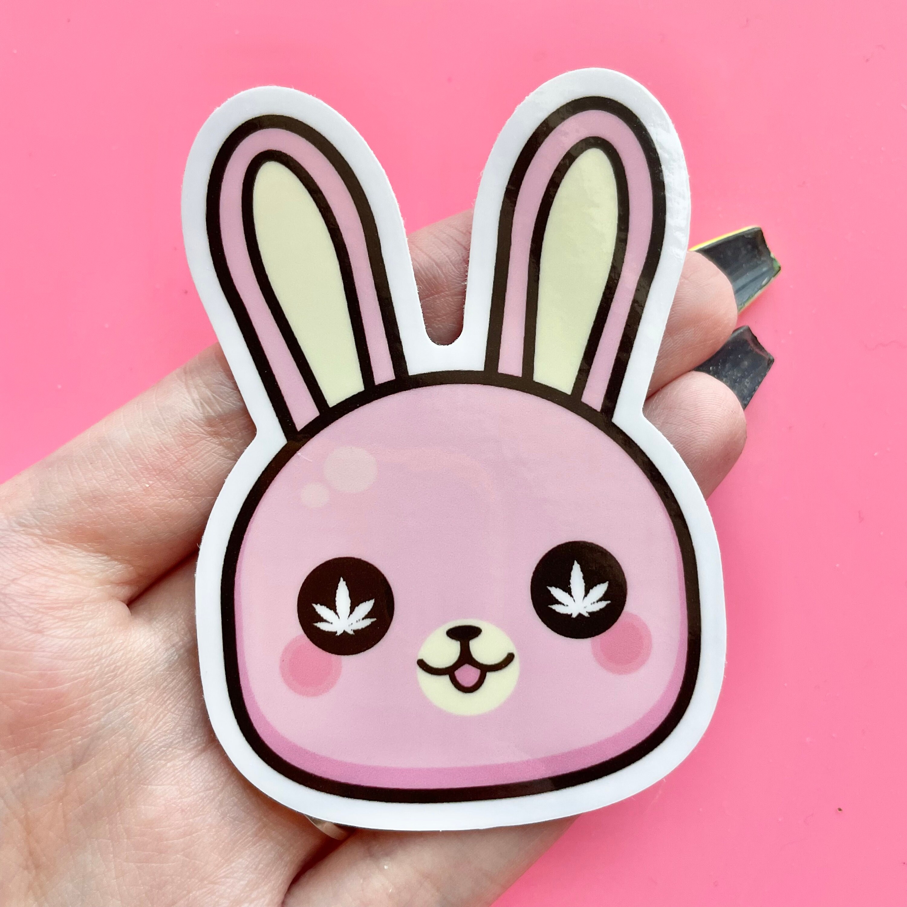 WEED STICKERS, Stoner Sticker, Stoner Gift, Bunny Sticker, Vinyl Deca…