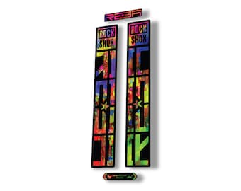 Rock Shox REBA 2018 Fork Decal Mountain Bike Cycling Sticker Adhesive Oil Slick1