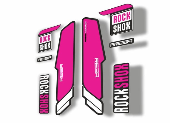 Rock Shox Troy Lee Fork Decal Mountain Bike Cycling Sticker Adhesive Pink 