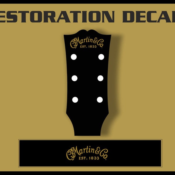 Headstock Decals Etsy