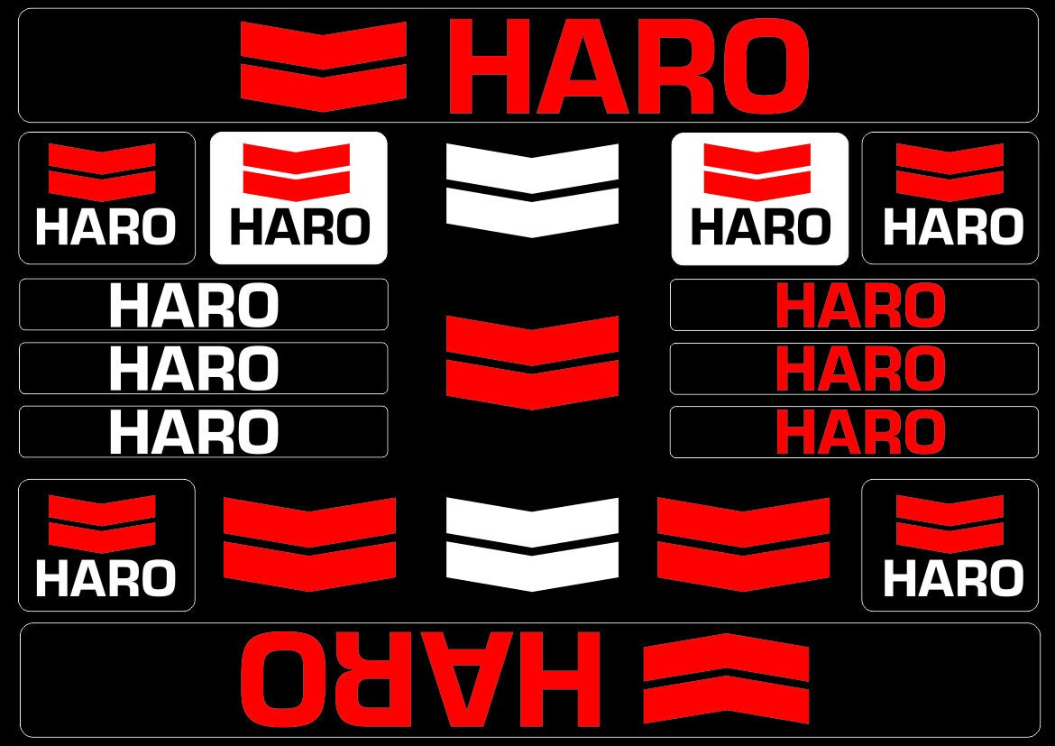 Haro bike best sale decals
