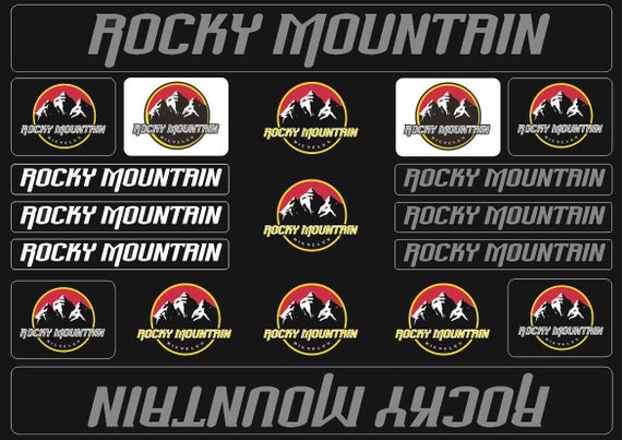 Buy Rocky Mountain Bicycle Frame Decals Stickers Graphic Adhesive