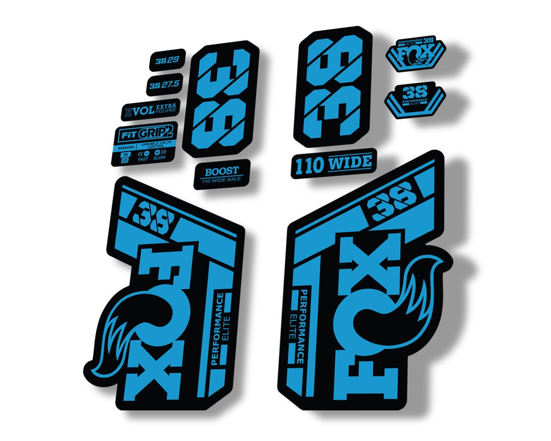 FOX 38 Performance Elite 2021 Factory Forks Suspension Decals Sticker