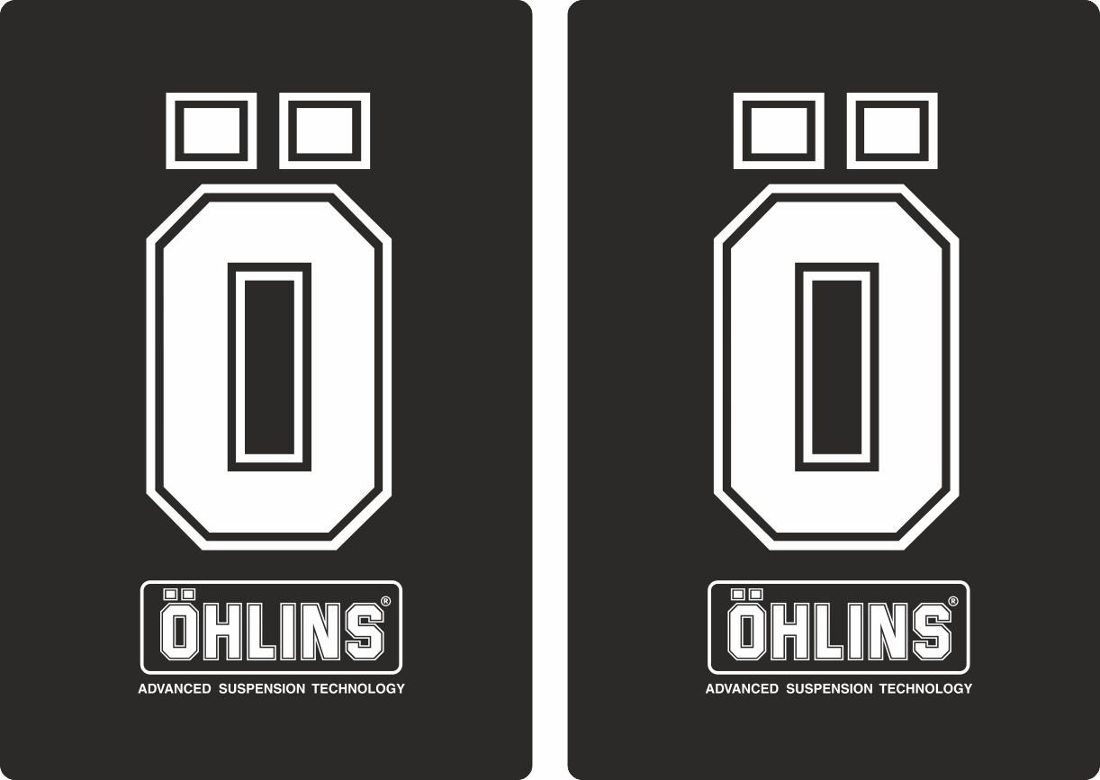 Ohlins Suspension Bike Upper Forks Decal Stickers Graphic Set Etsy