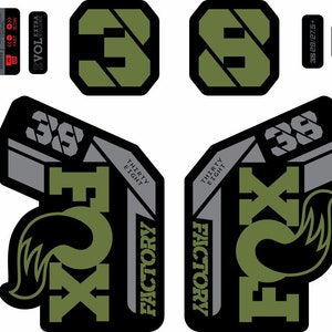 Fox Decal Kit Factory Series - 34mm 2021 – Cyclinic