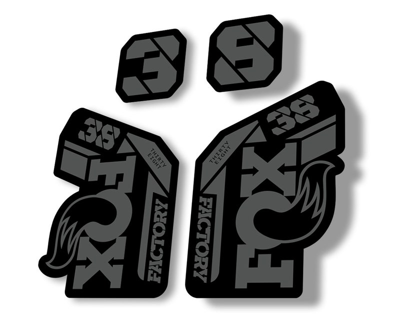 FOX 38 2021 Factory Forks Suspension Decals Sticker Set Etsy