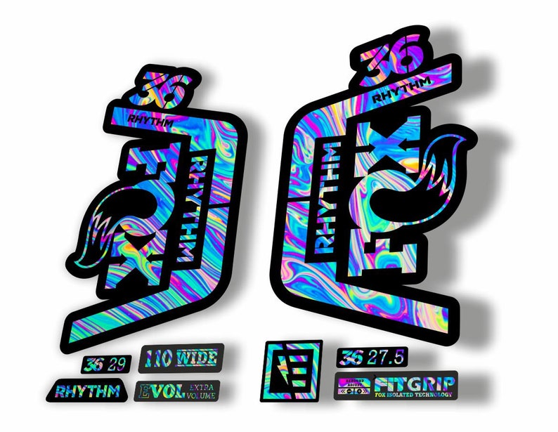 FOX 36 RHYTHM 2019 Fork Suspension Factory Decal Sticker Set Etsy