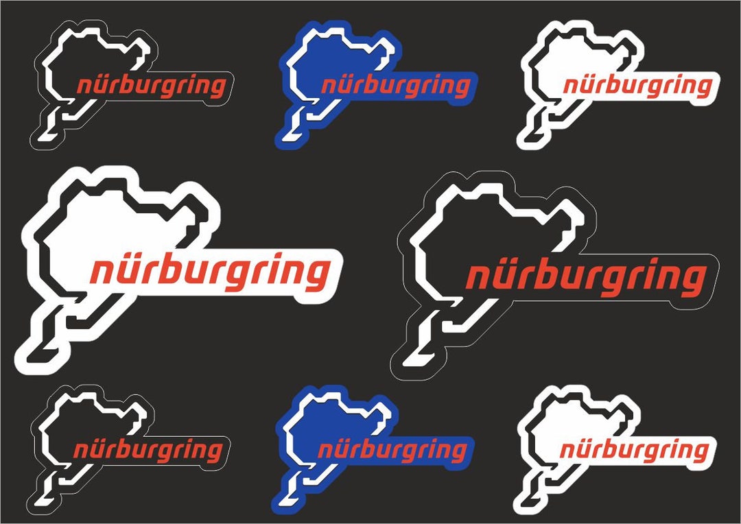 Stukk Nürburgring Aufkleber 14x12,5cm - Vinyl Sticker Für Auto & Fenster