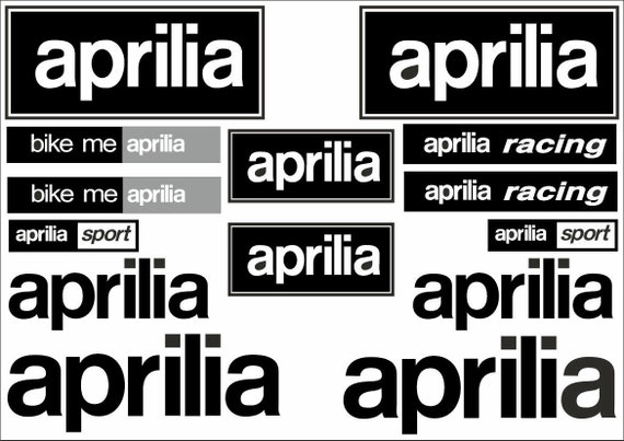 Aprilia Motorcycle Decals Stickers Bike Graphic Set Vinyl Logo 14