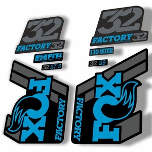 FOX 36 Float 2017 Forks Suspension Factory Decals Stickers Adhesive Blue FOX 36 Float 2017 Forks Suspension Factory Decals Stickers Adhesive Blue