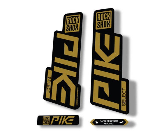 Rock Shox PIKE 2020 ULTIMATE Mountain Bike Cycling Decal Sticker Pale Gold