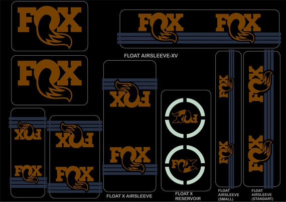 Buy FOX Racing Shox AM Heritage Sticker Decal 2015 Kit Fork/shock Set Gold  Online in India 