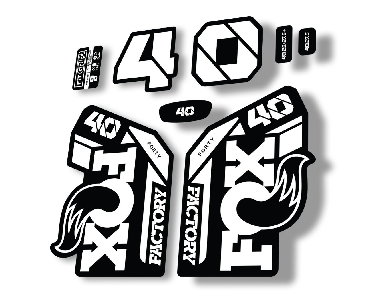 FOX 40 2021 Factory Forks Suspension Decals Sticker Set Etsy Australia