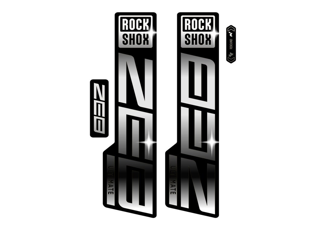 Autocollants Pour Fourche RockShox Zeb Ultimate 2021 – En Vinyle Haute Qualité, Résistant Aux Intempéries. Personnalisation Et Protection.