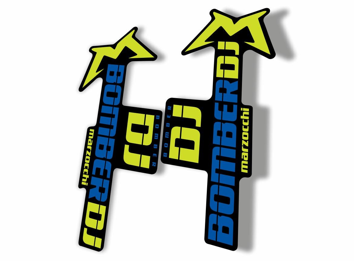 Marzocchi Bomber DJ 2021 Fork Suspension Sticker Decal Kit