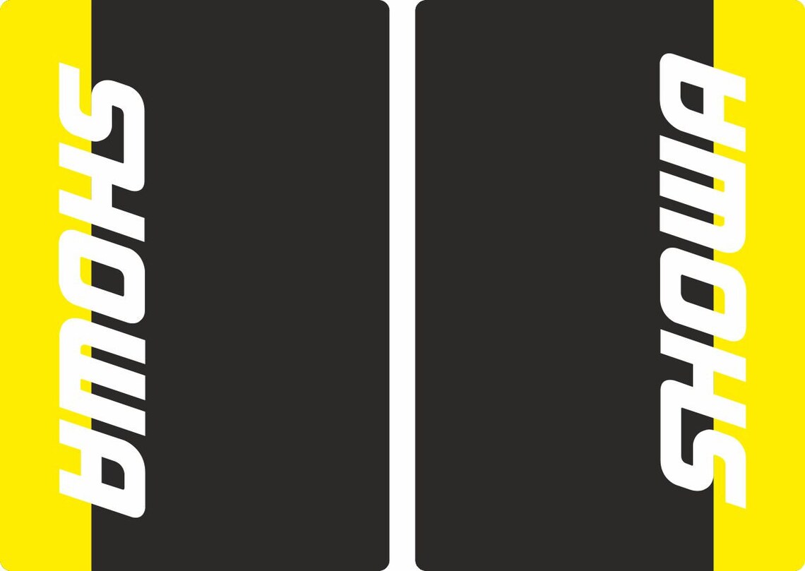 SHOWA Suspension Bike Upper Forks Decal Stickers Graphic Set Etsy