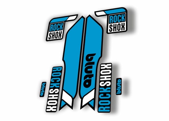 Rock Shox BLUTO 2016 2017 Fork Decal Mountain Bike Cycling Sticker Adhesive Blue