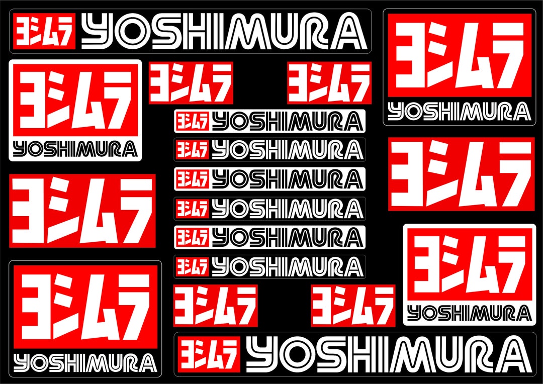 Yoshimura Graphics Yoshimura Decals Stickers for Exhaust Graphic Set Vinyl - Etsy