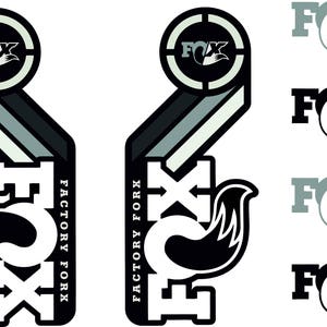 FOX Racing Shox AM Heritage Sticker Decal 2015 Kit Fork/shock Set White ...