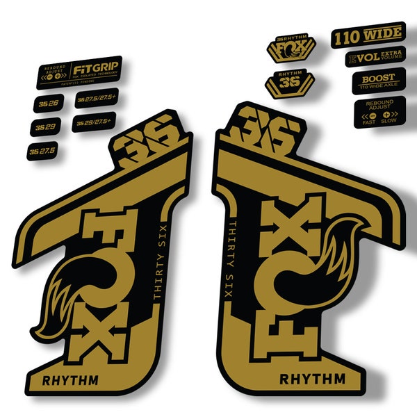 Fox Factory 36 Decal Etsy
