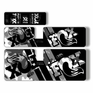 FOX Float X2 2021 Rear Shock Suspension Sticker Factory Decal Kit Adhesiv Yellow