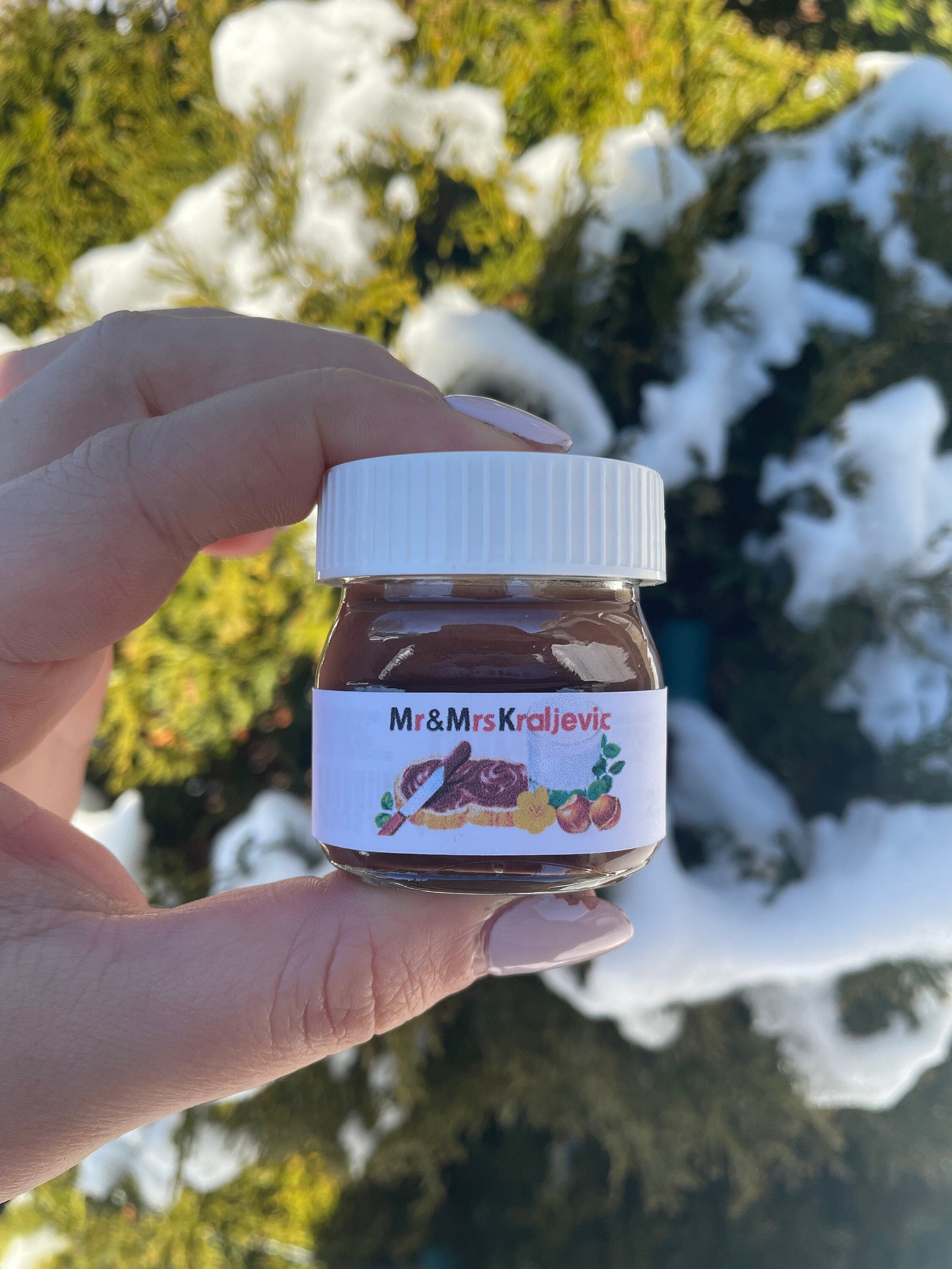 Personalized Mini Nutella Jars for Wedding Gift Favours - Etsy