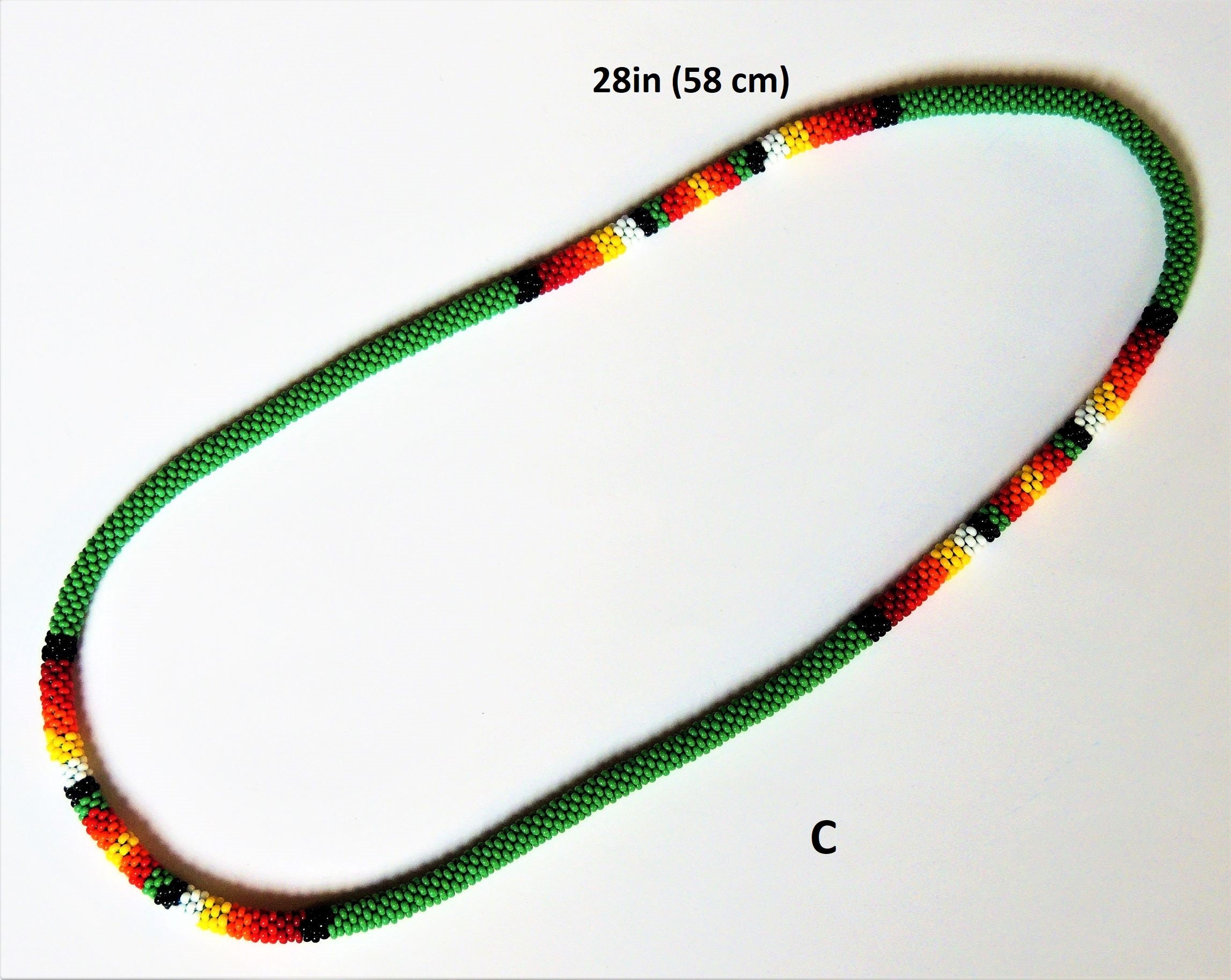 Inspired Native American Rainbow Color Necklace /beading Etsy