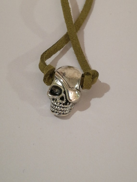 Tibetan Silver Pirate Skull Eyepatch 