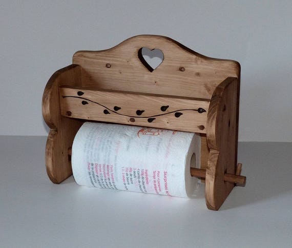 Dévidoir dérouleur de papier alu ou sopalin artisanal 100% bois ... Dévidoir dérouleur de papier alu ou sopalin artisanal 100% bois ...