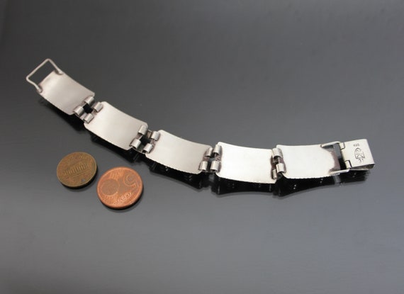 Mid Century Modernist GEORG KRAMER Bracelet. Rose… - image 7