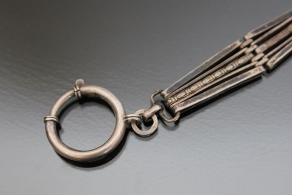 Antique Austro Hungarian  750 Silver Watch Fob. K… - image 5