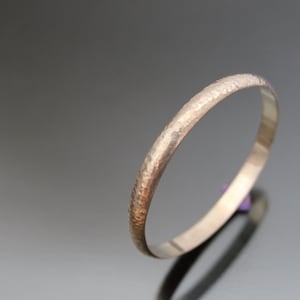 Art Deco 835 Hammered Silver Bangle. Early Modernist Vintage Bracelet